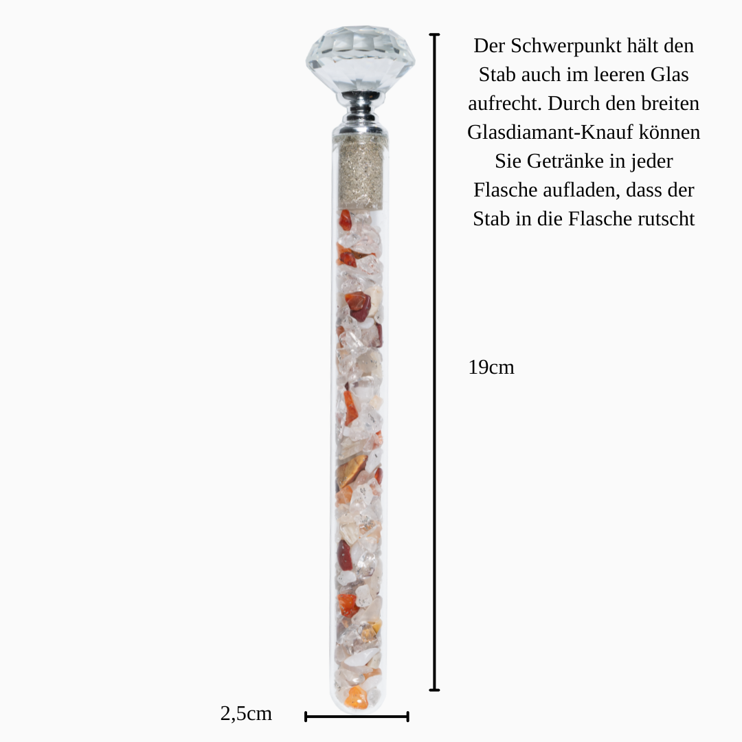 Erzengel Gabriel - Karneol, Bergkristall, Granat, Bernstein